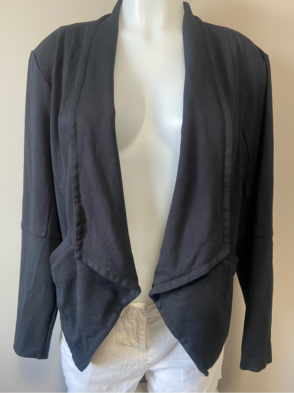 Jockey Black Open-Drape Women's Blazer